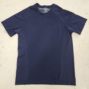 Fabletics Men's The Training Day Tee Navy Blue Size Medium Workout Activewear